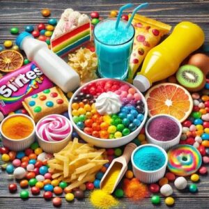 Colorantes alimentarios comunes Top 10 Aditivos Alimentarios que Debes Evitar NU3SALUD